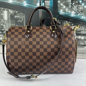 ❌SOLD❌Louis Vuitton Speedy 30 Bandouliere Damier Ebene